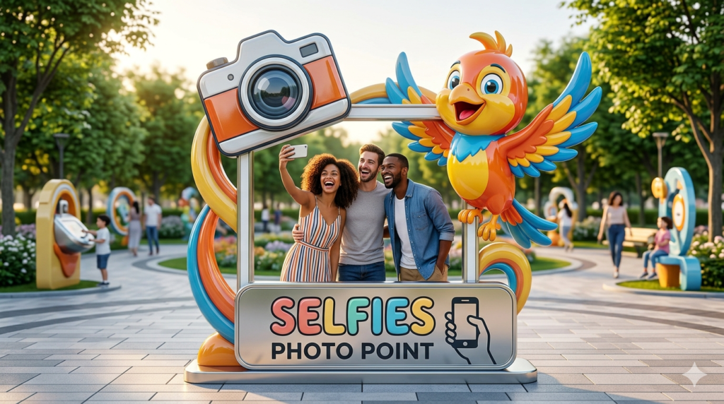 Home 7 Selfie Point & Photo Point Sculptures