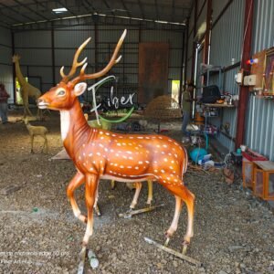 FRP Axis Deer Male Statue Manufacturer by Fiber Art Hub