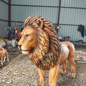 Premium FRP Lion Statue Manufacturer in India by Fiber Art Hub